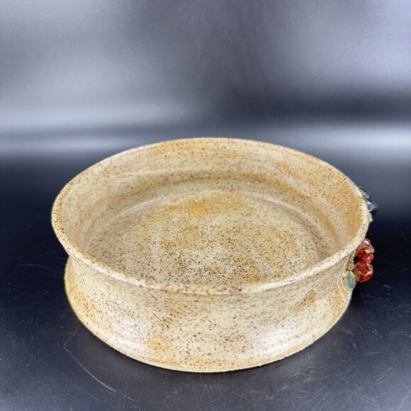 2015 Peastly Pottery Hand Made Pottery Dish Bowl Stoneware Speckled With Berries - Picture 10 of 15